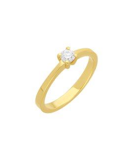 Davite Delucchi Joia Anel Ouro 18K e Diamante Mulher AA00303720SG