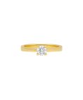 Davite Delucchi Joia Anel Ouro 18K e Diamante Mulher AA00303740SG