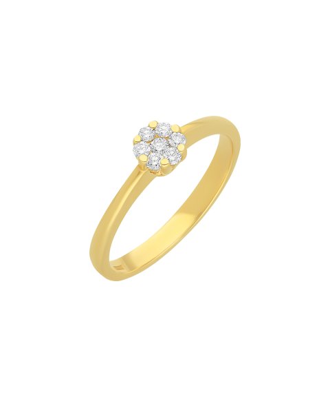 Davite Delucchi Joia Anel Ouro 18K e Diamante Mulher AA0296704S