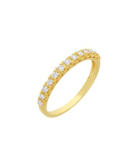 Davite Delucchi Joia Anel Ouro 18K e Diamante Mulher AA03046136SG