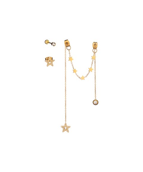 Anjewels Beautiful Estrelas Joia Brincos Set Mulher AB.EP002G Anjewels Beautiful Estrelas Joia Brincos Set Mulher AB.EP002G