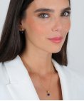Portugal Jewels Conta de Viana em Ouro 19,2Kt com Lápis-Lazuli Joia Brincos Mulher AECT01200B