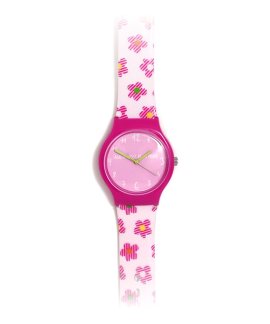Agatha Ruiz de la Prada Flip Flores Raiadas Relógio Menina AGR378