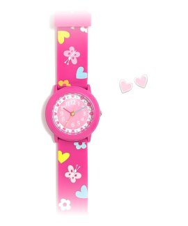 Agatha Ruiz de la Prada Bombón e Corações Relógio Brincos Set Menina AGR403+C