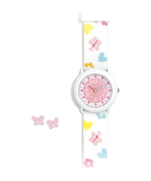 Agatha Ruiz de la Prada Bombón e Borboletas Relógio Brincos Set Menina AGR404+M