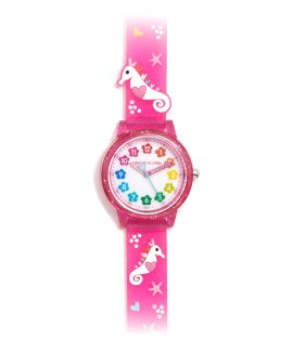 Agatha Ruiz de la Prada Gummy Cavalo Marinho Fúcsia Relógio Menina AGR408