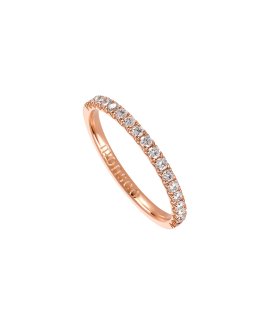 Monseo Moments Lovely Joia Anel Aliança Ouro 19.2K e Diamantes Mulher AN2459A