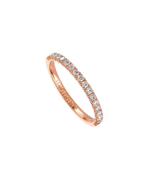 Monseo Moments Lovely Joia Anel Aliança Ouro 19.2K e Diamantes Mulher AN2459A