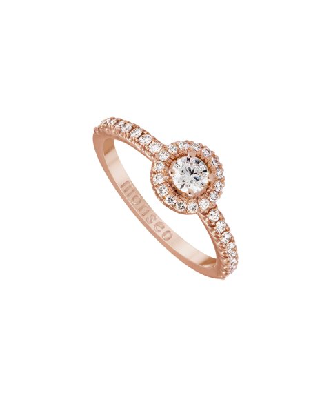 Monseo Eternal Halo Joia Anel Ouro 19.2K e Diamantes Mulher AN2567A