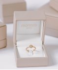 Monseo Eternal Halo Joia Anel Ouro 19.2K e Diamantes Mulher AN2567A