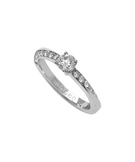 Monseo Eternal Love Joia Anel Ouro 19.2K e Diamantes Mulher AN2607