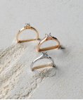 Monseo Eternal Love Joia Anel Ouro 19.2K e Diamante Mulher AN2647