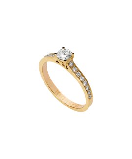 Monseo Eternal Love Joia Anel Ouro 19.2K e Diamantes Mulher AN2648