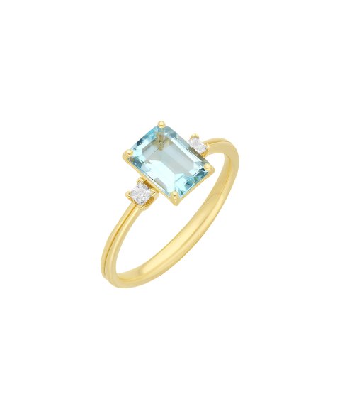 Encantus Blue Passion Joia Anel Ouro 19.2K Mulher AN4402AAM Encantus Blue Passion Joia Anel Ouro 19.2K Mulher AN4402AAM