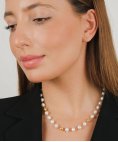 Portugal Jewels Contas de Viana em Ouro 19,2Kt com Pérolas Joia Colar Mulher ANCT02977W