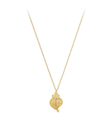 Portugal Jewels Coração Cheio Joia Colar Ouro 19.2K Mulher AOC2334CV.DI