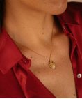 Portugal Jewels Coração Cheio Joia Colar Ouro 19.2K Mulher AOC2334CV.DI