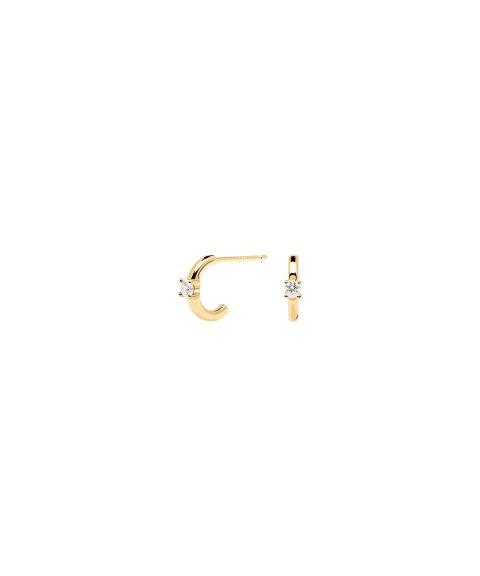 PDPaola Essentials White Solitary Joia Brincos Mulher AR01-334-U PDPaola Essentials White Solitary Joia Brincos Mulher AR01-334-U