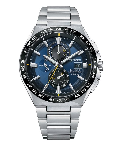 Citizen Super Titanium Radiocontrolado Relógio Cronógrafo Homem AT8234-85L