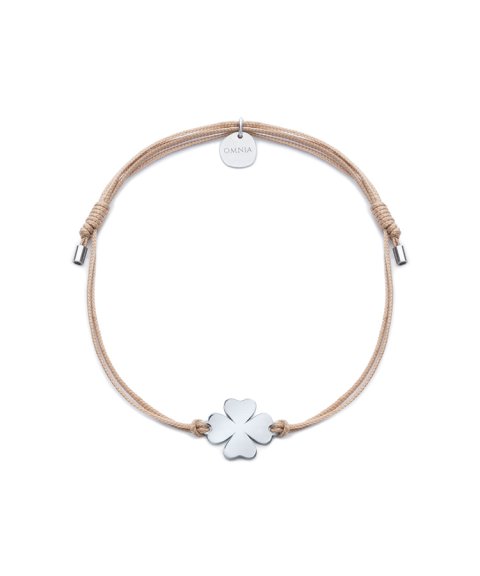 Omnia Luck Four Leaf Clover Joia Pulseira Mulher B1314C-P
