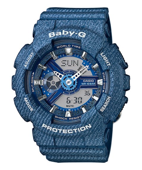 Baby-G Denim Relógio Mulher BA-110DC-2A2ER Baby-G Denim Relógio Mulher BA-110DC-2A2ER