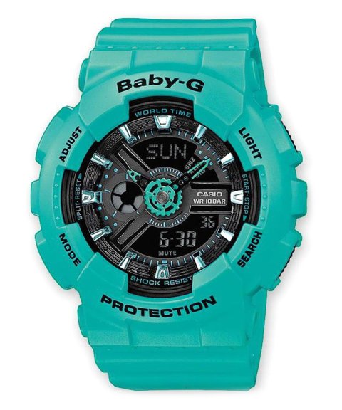 Baby-G Street Neon Relógio Mulher BA-111-3AER Baby-G Street Neon Relógio Mulher BA-111-3AER