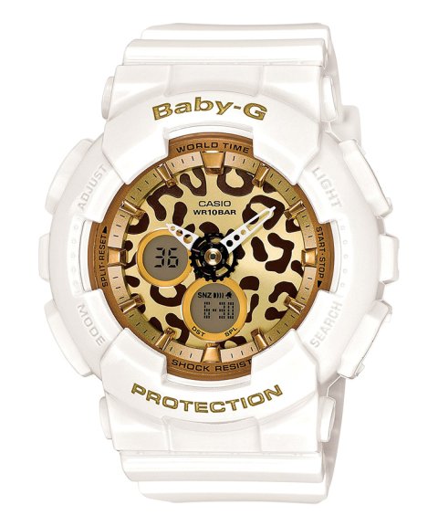 Baby-G Leopard Face Relógio Mulher BA-120LP-7A2ER Baby-G Leopard Face Relógio Mulher BA-120LP-7A2ER