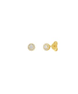 Davite Delucchi Joia Brincos Ouro 18K e Diamante Mulher BB00926812