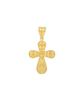 Inês Barbosa Cruz Filigrana Joia Pendente Colar Cruz Ouro 19.2K Mulher CZ0047