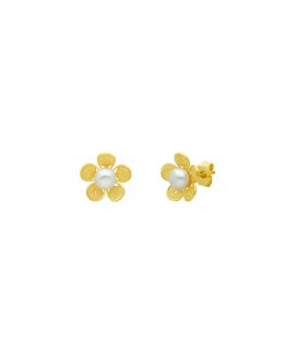 Nana Flor com Pérola Joia Brincos Mulher BC0343D