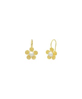 Nana Flor com Pérola Joia Brincos Mulher BC0352D