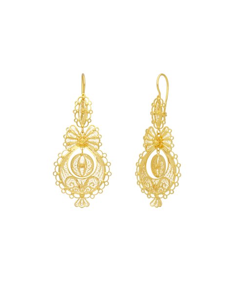 Inês Barbosa Princesa Joia Brincos Ouro 19.2K Mulher BC0698 Inês Barbosa Princesa Joia Brincos Ouro 19.2K Mulher BC0698