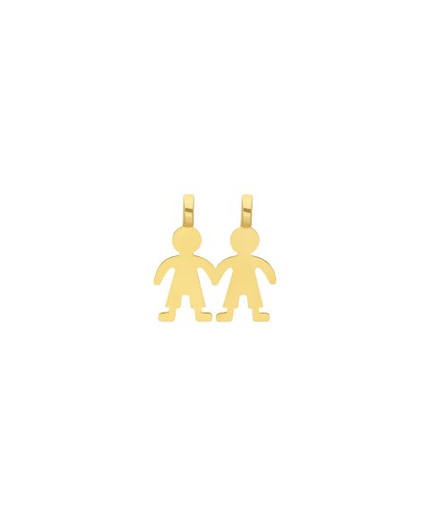 DonaZinda Dois Meninos Joia Pendente Colar Ouro 19.2K Mulher BE66034OO DonaZinda Dois Meninos Joia Pendente Colar Ouro 19.2K Mulher BE66034OO