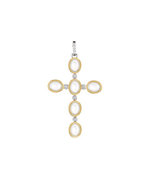Upala Stem Joia Pendente Colar Cruz Mulher BEP175MP-TOB Upala Stem Joia Pendente Colar Cruz Mulher BEP175MP-TOB