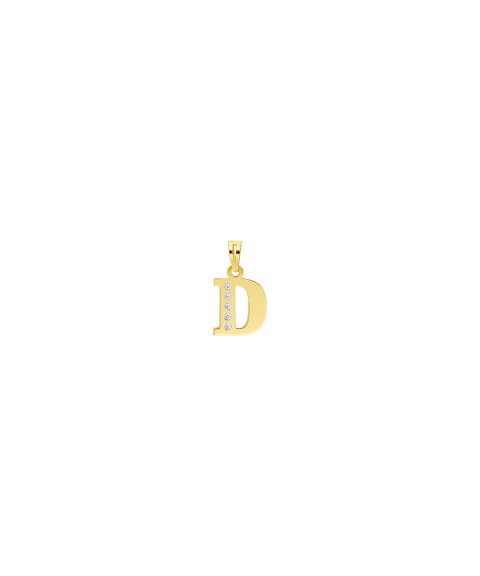 DonaZinda Letra D Joia Pendente Colar Ouro 19.2K BER0814D DonaZinda Letra D Joia Pendente Colar Ouro 19.2K BER0814D