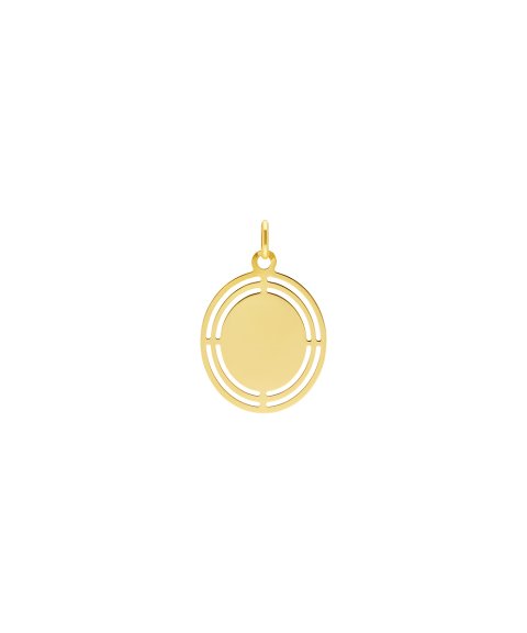 DonaZinda Simples Joia Pendente Colar Medalha Ouro 19.2K Mulher BER84 DonaZinda Simples Joia Pendente Colar Medalha Ouro 19.2K Mulher BER84