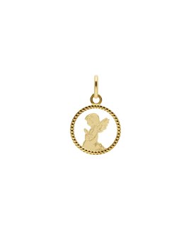 DonaZinda Anjo da Guarda Joia Pendente Colar Medalha Ouro 19.2K BERCPP 53NV