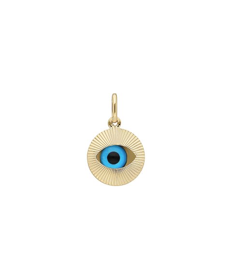 DonaZinda Olho da Sorte Joia Pendente Colar Medalha Ouro 19.2K Mulher BEROS01 DonaZinda Olho da Sorte Joia Pendente Colar Medalha Ouro 19.2K Mulher BEROS01