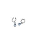 Monseo Moments Water Drop Joia Brincos Ouro 19.2K, Águas-marinhas e Diamantes Mulher BI2546G
