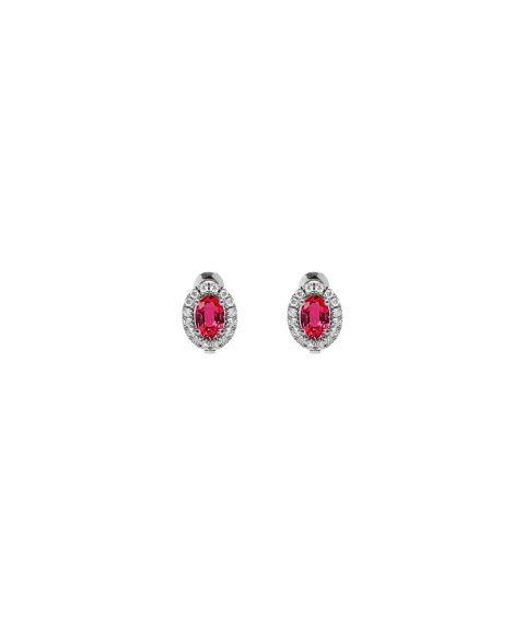 Monseo Moments Joia Brincos Ouro 19.2K, Diamantes e Rubis Mulher BI2665B