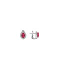 Monseo Moments Joia Brincos Ouro 19.2K, Diamantes e Rubis Mulher BI2665B