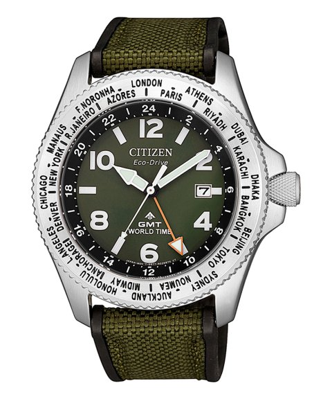 Citizen Promaster GMT Relógio Eco-Drive Homem BJ7100-23X Citizen Promaster GMT Relógio Eco-Drive Homem BJ7100-23X