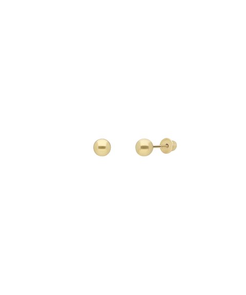 DonaZinda Bola 3mm Joia Brincos Ouro 19.2K 192BR1012 DonaZinda Bola 3mm Joia Brincos Ouro 19.2K 192BR1012