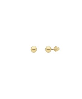 DonaZinda Bola 4mm Joia Brincos Ouro 19.2K 192BR1013