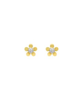 DonaZinda Mimosa Joia Brincos Ouro 19.2K Mulher 192BR7110