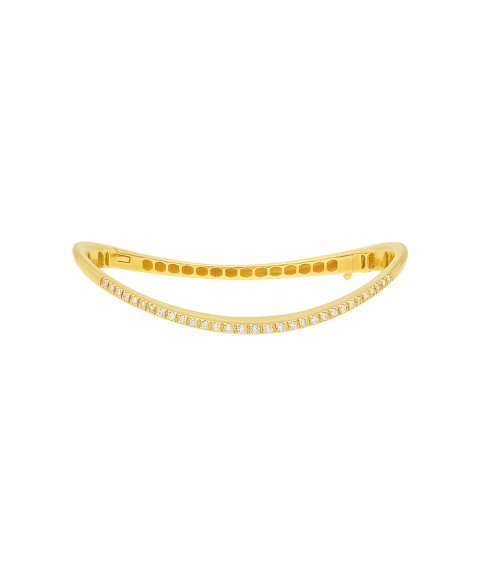 Pereirinha Linear Joia Pulseira Bangle Ouro 18K e Diamante Mulher BY0001BD4/01