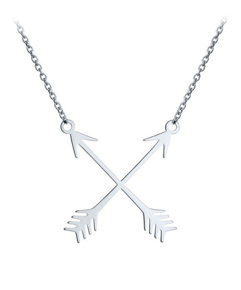 Omnia Friends Crossed Arrows Joia Colar Mulher C1428-P Omnia Friends Crossed Arrows Joia Colar Mulher C1428-P