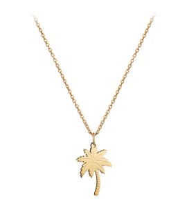 Omnia Tropical Palm Tree Joia Colar Mulher C1612-D