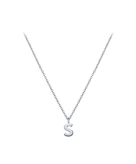Omnia Letters S Joia Colar Mulher C1637-S-P