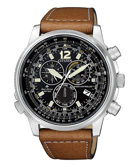 Citizen Radiocontrolado Chrono Pilot Relógio Eco-Drive Homem CB5860-27E